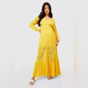 Sunshine lace detail maxi dress